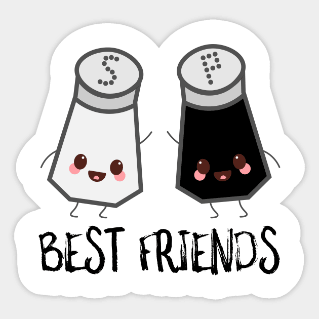 Salt And Pepper Best Friends Sticker by SusurrationStudio